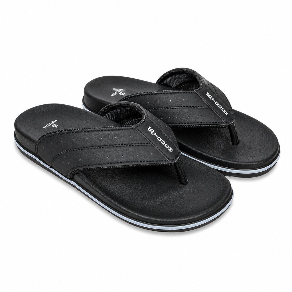 X-Trend Men's Ultra Comfort Daily Wear Slippers – Soft Cushioned Anti-Slip Casual Flip Flops for Indoor & Outdoor Use